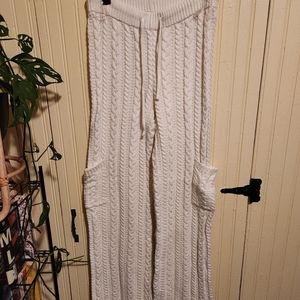 Cable Knit Pocket Sweats